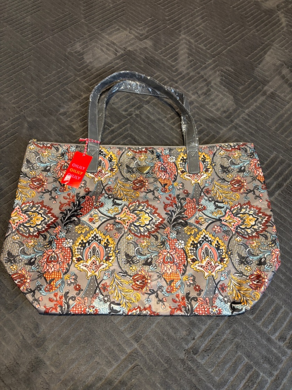 Oilily Multicolor Floral Tote Bag NWT